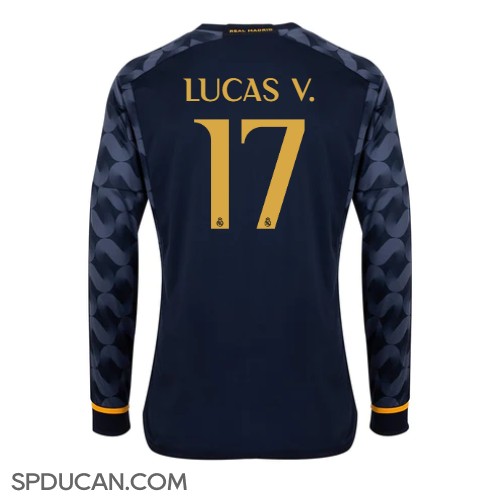 Muški Nogometni Dres Real Madrid Lucas Vazquez #17 Gostujuci 2023-24 Dugi Rukav